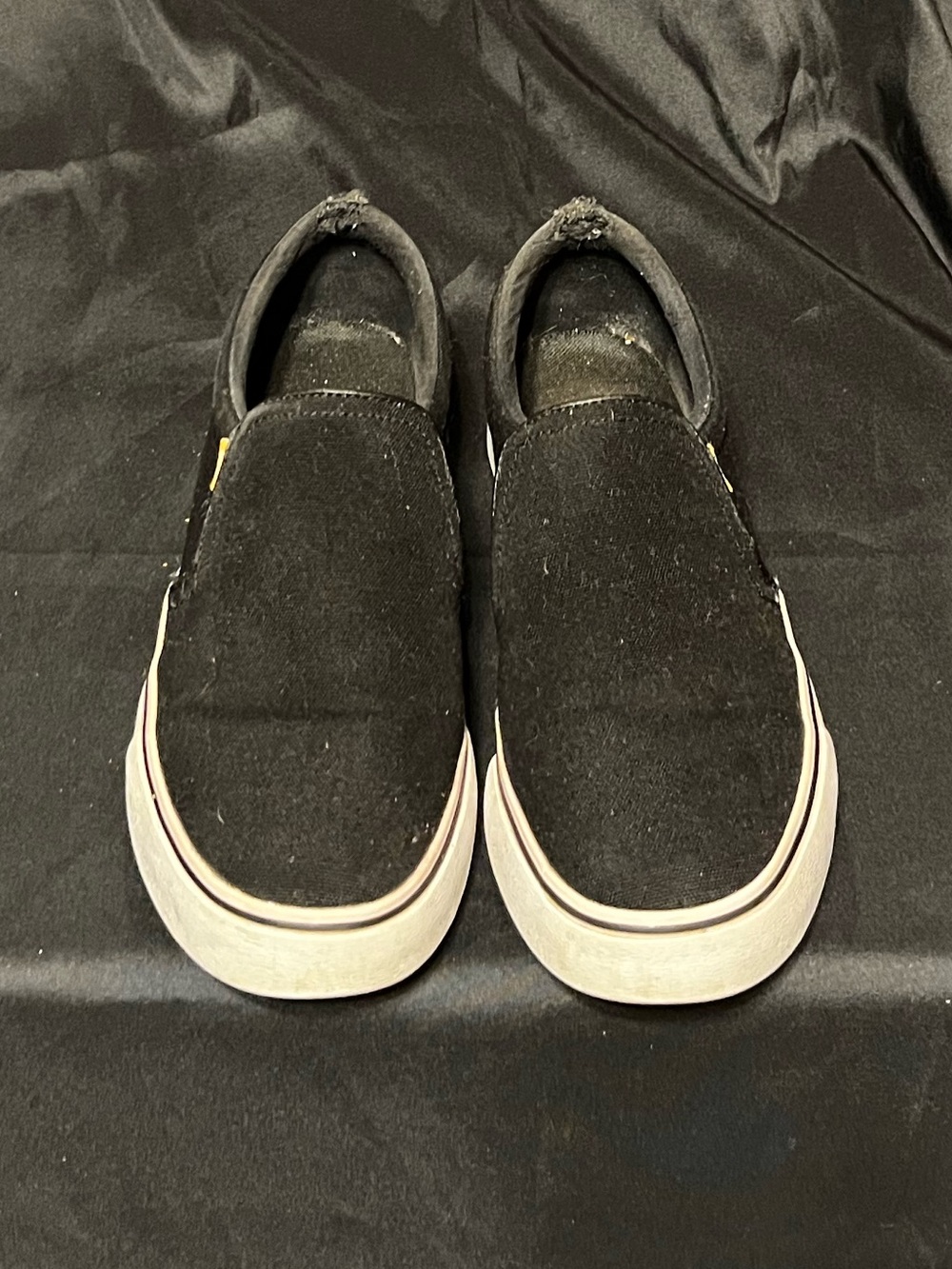 Nike Black Slip-On Flats with White Soles